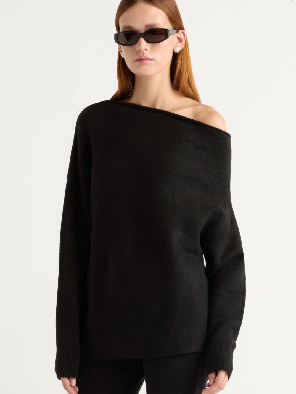 Modern Citizen IRIS Black Off-the-Shoulder Knit Sweater SOLD OUT